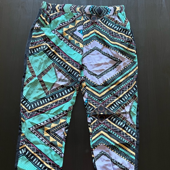 Multicolour Aztec Print Pants - Picture 3 of 4